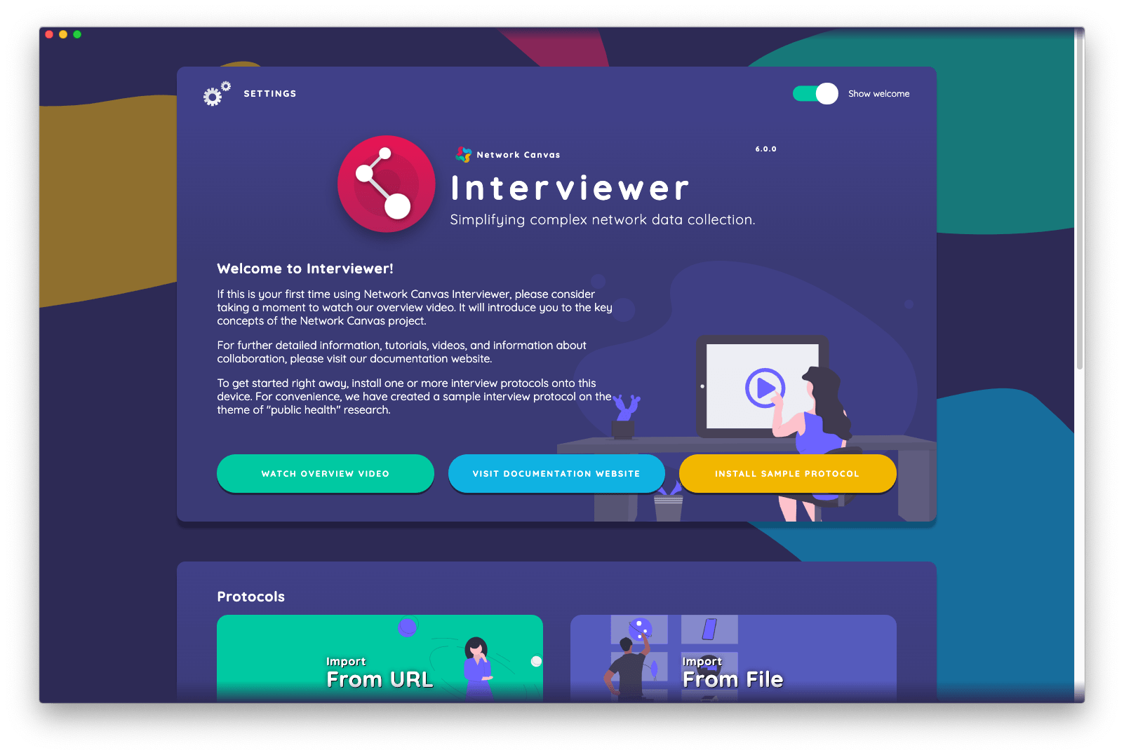 The Interviewer start screen